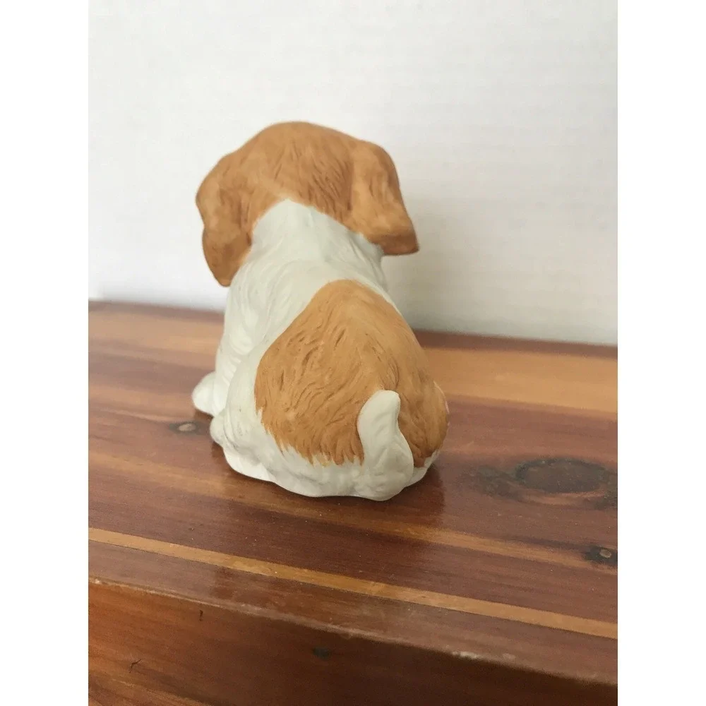HOMCO Cocker Spaniel Puppy Dog 1990 Porcelain Bisque Figurine Lot TAKE ME HOME !